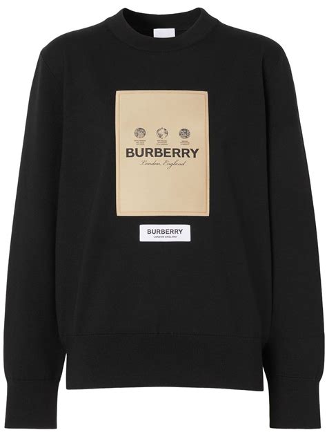 used burberry sweatshirt|Burberry sweater black.